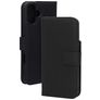 Mobiparts Wallet iPhone 16 Plus MagSafe Skóra naturalna Etui z klapką typu portfel - Czarny