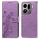 Mobigear Flowers OPPO Find X9 Pro Capa livro Carteira - Roxo