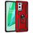 Mobigear Armor Ring OnePlus 9 Pro Fodral Hårdplast Skal Stötsäkert med ringhållare - Röd