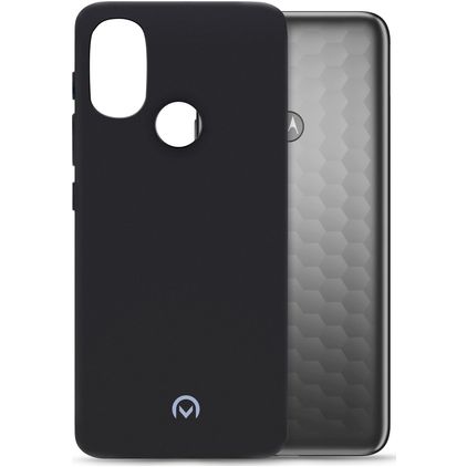 Mobilize Rubber Gelly Motorola Moto E20 Flexibilní TPU Zadní kryt - Matt Black