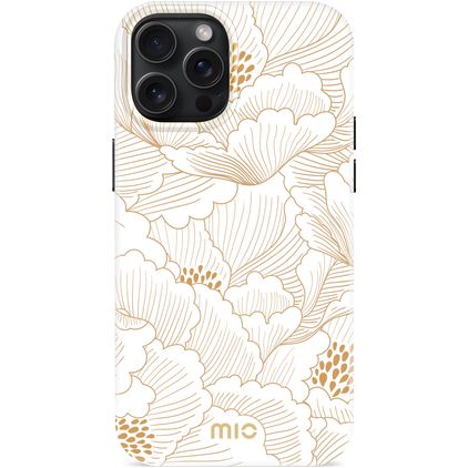 MIO iPhone 15 Pro Max MagSafe Hardcase Back cover - White Roses