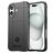 Mobigear Rugged Shield iPhone 16 TPU flexível Capa traseira Antichoque - Preto