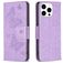 Mobigear Butterfly iPhone 16 Pro Max Pungetui med Seddelrum - Lilla