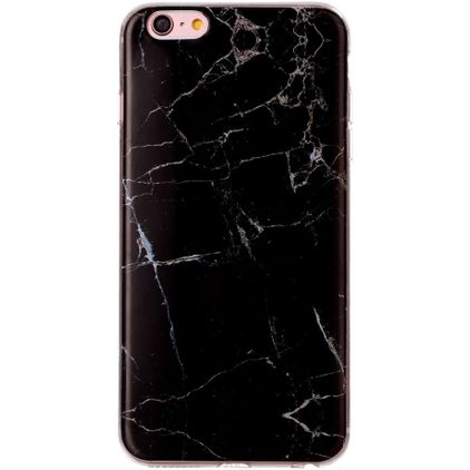 Mobigear Marble iPhone 6 Flexible TPU Back cover - Black