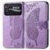 Mobigear Butterfly POCO C40 Funda tipo libro Cartera - Morado