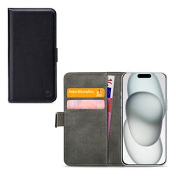 Mobilize Classic Gelly Wallet iPhone 15 Capa livro Carteira - Preto