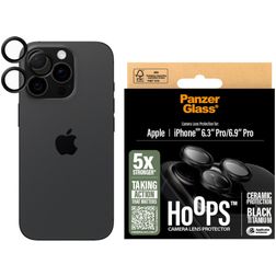 PanzerGlass Hoops iPhone 16 Pro Max Tempered Glass Camera Lens Protector - Case Friendly