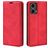 Mobigear Retro Slim Motorola Moto G85 Plånboksfodral med sedelfack - Röd