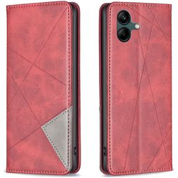 Mobigear Rhombus slim Samsung Galaxy A05 Wallet case - Red