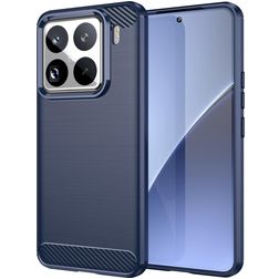 Mobigear Brushed Slim Xiaomi 15 Pro Elastyczne TPU Etui plecki - Niebieski