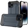 Mobigear Outdoor iPhone 14 Pro Max Tvrdý plast Zadní kryt odolný proti nárazům - Námořnická modrá