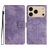 Mobigear Butterfly iPhone 18 Pro Lompakkokotelo + Setelitasku - Violetti