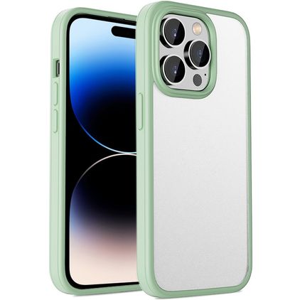 Mobigear Crystal iPhone 14 Pro Max Hardcase Back cover Antiurto - Trasparente / Verde