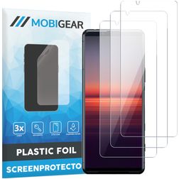 Mobigear Sony Xperia 1 II Protector de pantalla Film - Compatible con fundas (pack de 3)