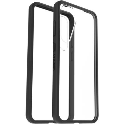 OtterBox React Samsung Galaxy S25 Plus Hårdt Bagsidecover Stødsikkert - Gennemsigtig / Sort