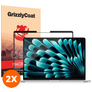 GrizzlyCoat Premium MacBook Air 13 pulgadas (2022-2026) Protector de pantalla Film - Compatible con fundas (pack de 2)