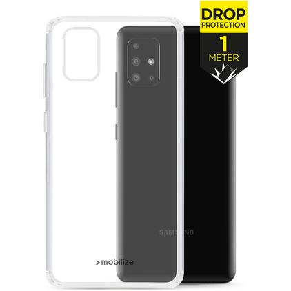 Mobilize Naked Protection Transparent Samsung Galaxy A51 Fodral Hårdplast Skal Stötsäkert - Transparent