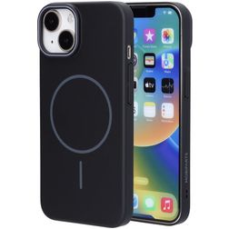 Mobiparts Slim Line iPhone 14 MagSafe Plástico rígido Capa traseira - Onyx Black