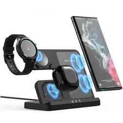 Mobigear Galaxy Dock QI Charging Station for Smartphone / Galaxy Buds & Galaxy Watch - Black