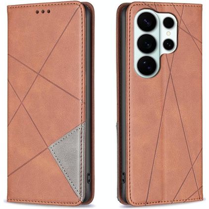 Mobigear Rhombus Slim Samsung Galaxy S26 Ultra Pungetui - Brun