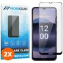 Mobigear Premium Nokia G11 Plus Tempered Glass Screen Protector - Case Friendly - Black (2-Pack)