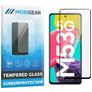 Mobigear Premium Samsung Galaxy M53 Glas Skærmbeskytter - Case Friendly - Sort
