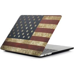 Mobigear Design MacBook Pro 16 tuuman (2019-2020) Kova MacBook-suojakuori - US Flag - Malli A2141