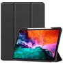 Mobigear Tri-Fold Gel iPad Pro 12.9 Inch (2022) TPU / Leatherette Wallet case + Stylus Holder - Black