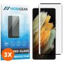 Mobigear Curved Samsung Galaxy S21 Ultra Cristal templado Protector de pantalla - Compatible con fundas - Negro (pack de 3)