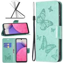Mobigear Butterfly Samsung Galaxy A33 Funda tipo libro Cartera - Turquesa