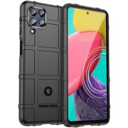 Mobigear Rugged Shield Samsung Galaxy M53 Flexibel TPU Skal Stötsäkert - Svart