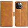 Mobigear Slim Magnet iPhone 15 Pro Max Pungetui med Seddelrum - Cognac