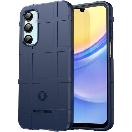 Mobigear Rugged Shield Samsung Galaxy A16 Fleksibel TPU Bagsidecover Stødsikkert - Blå