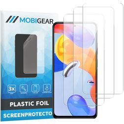 Mobigear Xiaomi Redmi Note 11 5G Ochrona ekranu Folia - Kompatybilna z etui (3 szt.)