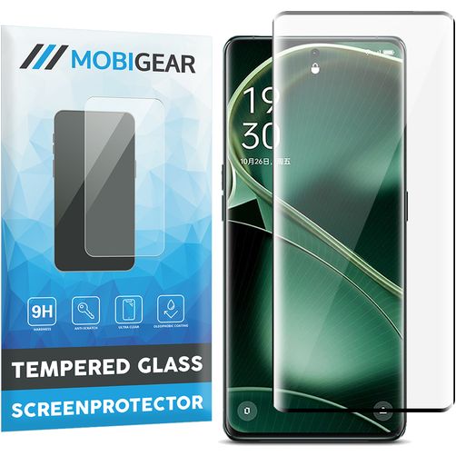 Mobigear Premium OPPO Find X6 Tempered Glass Screen Protector - Case Friendly - Black