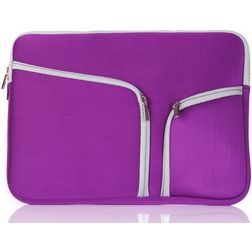 Mobigear Double Zipper Neopren Laptop Fodral (max 27 cm x 36 cm) Laptopfodral - Lila