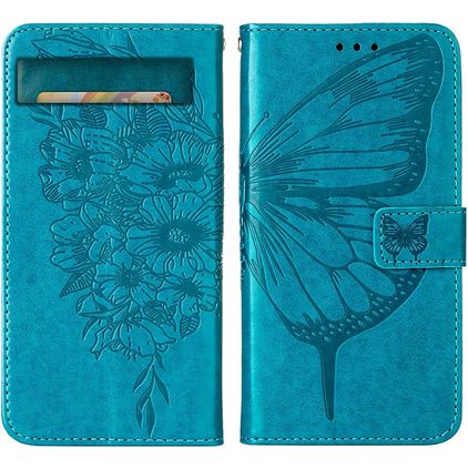 Mobigear Butterfly Google Pixel 7a Cover a libro portafoglio - Blu