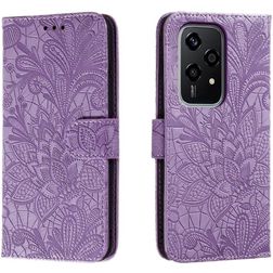 Mobigear Flowers HONOR 200 Lite Capa livro Carteira - Roxo