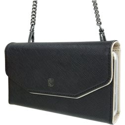 Valenta iPhone 11 Capa Pele genuína Carteira clutch 2 em 1 com capa amovível - Black Nuit
