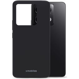 Mobilize Rubber Gelly POCO X6 Joustava TPU Suojakuori - Matt Black