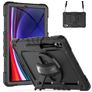 Mobigear SureGrip Xtreme Samsung Galaxy Tab S9 Plus Plastica rigida / Silicone Back cover + Portapenna + Tracolla + Supporto - Nero