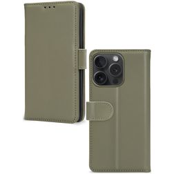 Mobilize Premium Gelly Wallet iPhone 15 Pro Plånboksfodral med sedelfack - Grön