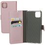 Mobiparts Saffiano Wallet Samsung Galaxy A22 5G Plånboksfodral med sedelfack - Rosa