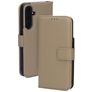 Mobiparts Samsung Galaxy A55 Genuine Leather Wallet case - Taupe