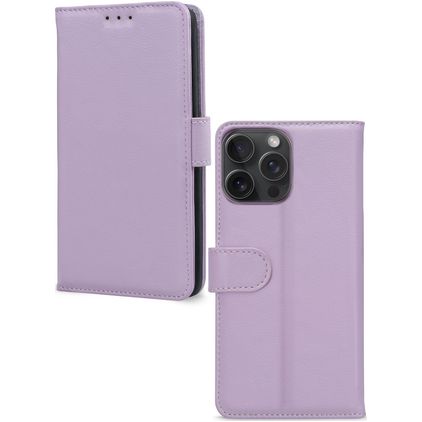 Mobilize Premium Gelly Wallet iPhone 15 Pro Max Capa livro Carteira - Roxo
