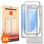 GrizzlyCoat Easy Align Samsung Galaxy S26 Vidro temperado Película de ecrã - Compatível com capas + Moldura de instalação (Pack de 2)
