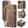 CaseMe 008 iPhone 16 Pro Cover Aftageligt 2-i-1-pungetui med Seddelrum - Brun