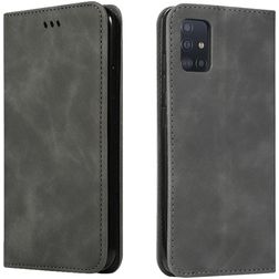 Mobigear Retro Slim Samsung Galaxy A51 Funda tipo libro - Gris