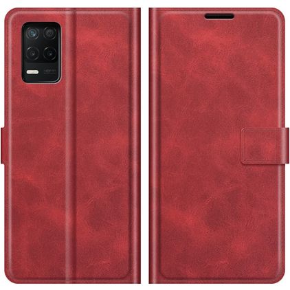Mobigear Wallet Realme 8 5G Lompakkokotelo + Setelitasku - Punainen