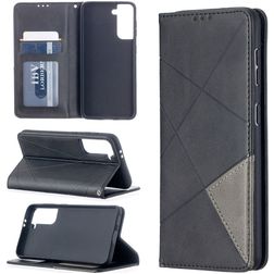 Mobigear Rhombus Slim Samsung Galaxy S21 Plånboksfodral - Svart